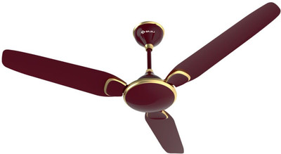 BAJAJ Trendy Plus Ceiling Fan 1200 mm, Cherry Brown 1200 mm 3 Blade Ceiling Fan (Cherry Brown, Pack of 1)