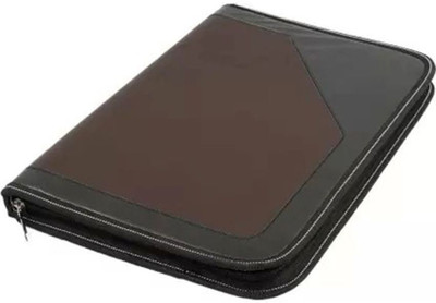 ravariya graphics Leather Folder Bag(Set Of 1, Black)