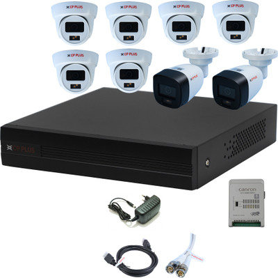 CANRON Power supply,Bnc & Dc, DVR,Bullet & Dome 2.4 MP Full Color HD Camera,CL63 Security Camera(8 Channel)