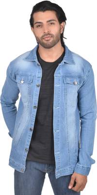 KLIZEN Full Sleeve Solid Men Denim Jacket Price History