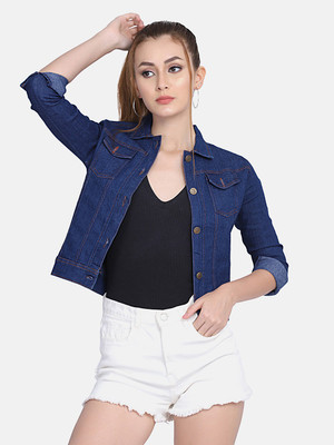 BuyNewTrend Full Sleeve Solid Women Denim Jacket