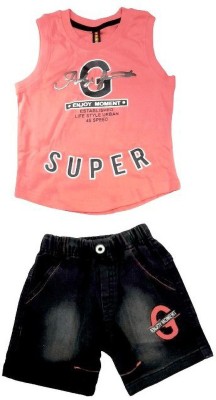 Toddler Baby Boys Party(Festive) T-shirt Shorts(peach)