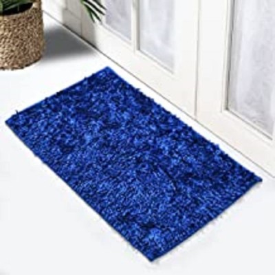 Beautiful Home Polyester Door Mat(Blue, Medium)