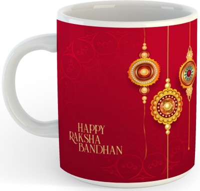 P89M Gift Happy Raksha Bandhan For Brother And Sister 15 Ceramic Coffee Mug(330 ml)