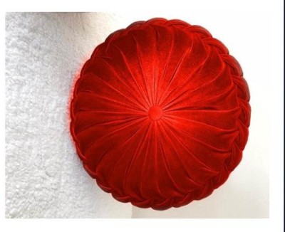 P. L. ENTERPRISE Polyester Fibre Abstract Cushion Pack of 1(Red)