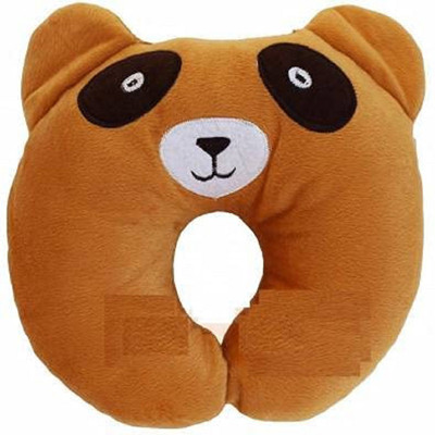 budum budum Microfibre Solid Baby Pillow Pack of 1(Brown)