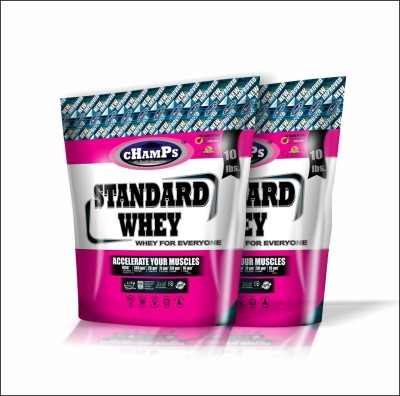 CHAMPS NUTRITION STANDARD WHEY 10LB COMBO PACK Whey Protein(9 kg, AMERICAN ICECREAME)