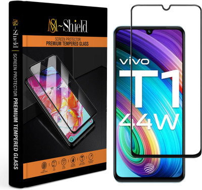 MS-Shield Edge To Edge Tempered Glass for Vivo T1 44W(Pack of 1)