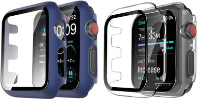 Spinzzy Edge To Edge Tempered Glass for Apple iWatch 42mm Case Series 7,SE,6,5,4,3,2,1(Pack of 2)