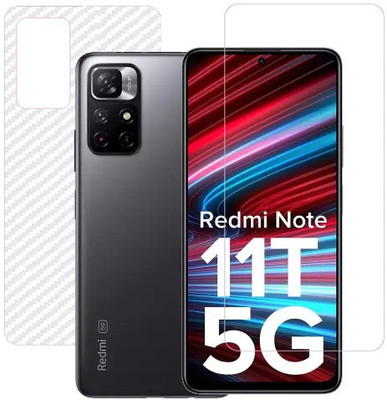 HOBBYTRONICS Front and Back Screen Guard for Redmi Note 11T(Pack of 1)