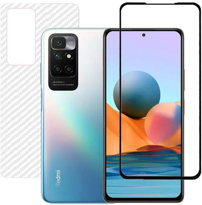 HOBBYTRONICS Front and Back Screen Guard for Redmi 10 Prime(Pack of 1)