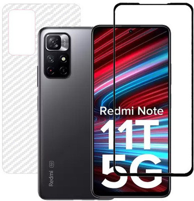 HOBBYTRONICS Front and Back Screen Guard for Redmi Note 11T(Pack of 1)