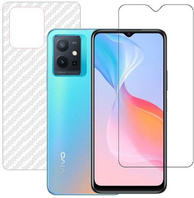 HOBBYTRONICS Front and Back Screen Guard for Vivo T1(Pack of 1)