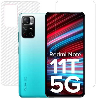 ECMERED Front and Back Screen Guard for Redmi Note 11T(Pack of 1)