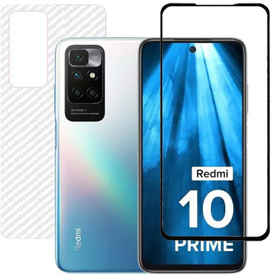 HOBBYTRONICS Front and Back Screen Guard for Redmi 10 Prime(Pack of 1)