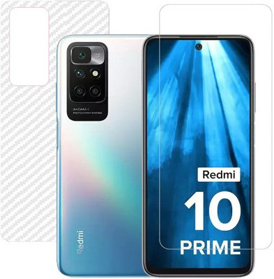 HOBBYTRONICS Front and Back Screen Guard for Redmi 10 Prime(Pack of 1)