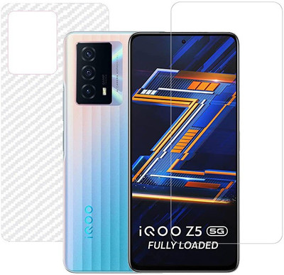 HOBBYTRONICS Front and Back Screen Guard for iQOO Z5(Pack of 1)