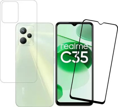 FINCH Front and Back Tempered Glass for Realme C35(Pack of 3)