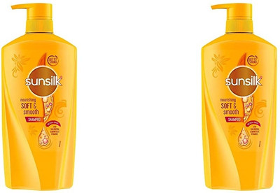 SUNSILK SMOOTH SHINE NOURISHING SOFT EGG PROTEIN SHAMPOO 650 ML X 2(1300)