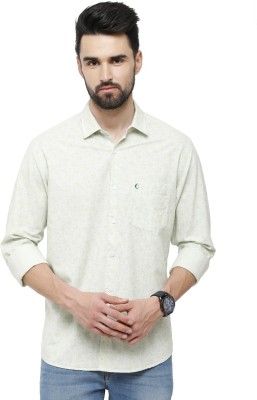 CAVALLO BY LINEN CLUB Men Self Design Casual Green Shirt