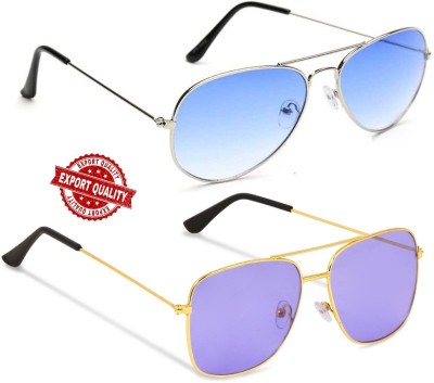 Lopo Aviator Sunglasses(For Boys & Girls, Violet)