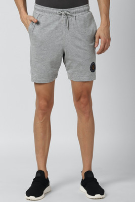VAN HEUSEN Solid Men Grey Regular Shorts