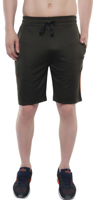 Xohy Solid Men Green Bermuda Shorts