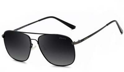 Grey Jack Rectangular Sunglasses(For Men & Women, Grey)