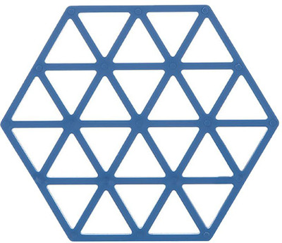 SYGA Oval Pack of 6 Table Placemat(Blue, Silicone)