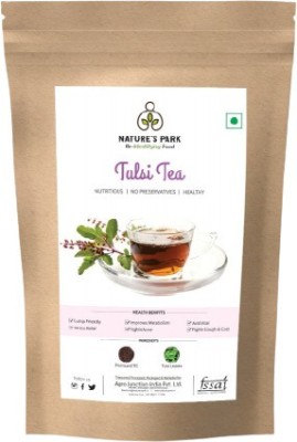 Nature's Park Tulsi Tea Loose Leaf Immunity Enhancer, Finest Blend of Rama, Shyama & Vana, Tulsi Black Tea Pouch(500 g)