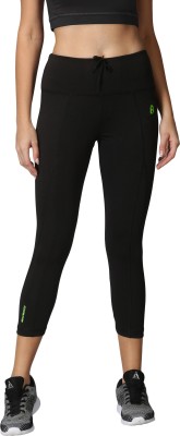 Ouston Solid Women Black Tights