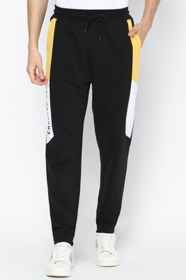 FOREVER 21 Colorblock Men Black Track Pants