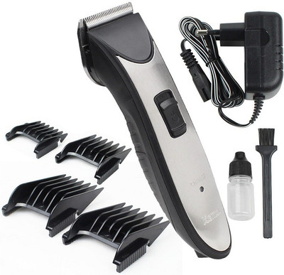 Kemei KM-3909 HAIR TRIMMER Professional Rechargeable Electric Hair Clipper, Razor Trimmer 90 min  Runtime 4 Length Settings(Multicolor)