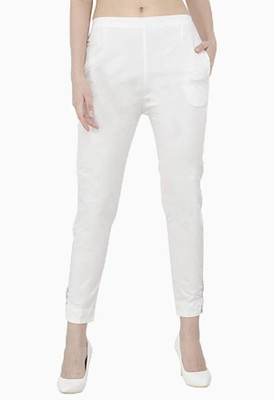 NEYSA Regular Fit Women White Trousers