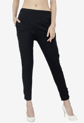 NEYSA Regular Fit Women Black Trousers