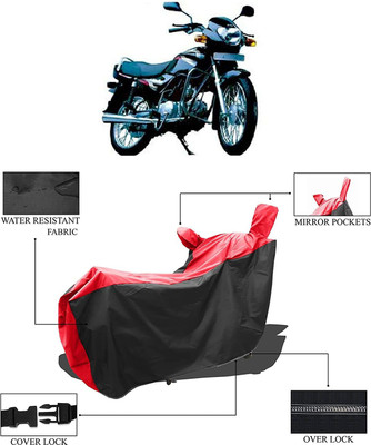 KEDIT Two Wheeler Cover for TVS(Centra, Red, Black)