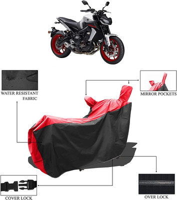 KEDIT Two Wheeler Cover for Yamaha(MT 09, Red, Black)