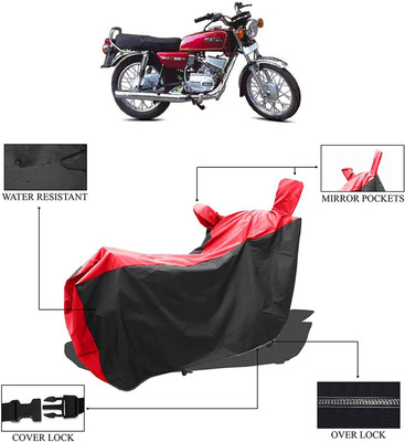 KEDIT Two Wheeler Cover for Yamaha(RX 100, Red, Black)