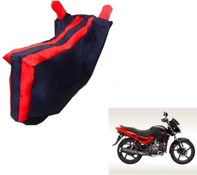 Mdstar Waterproof Two Wheeler Cover for Hero(Glamour, Black, Red)