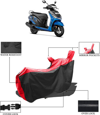 KEDIT Two Wheeler Cover for Yamaha(Alpha, Red, Black)