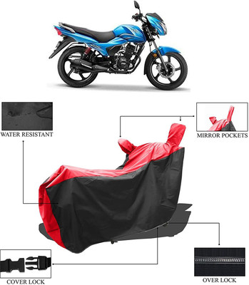 KEDIT Two Wheeler Cover for TVS(Victor, Red, Black)