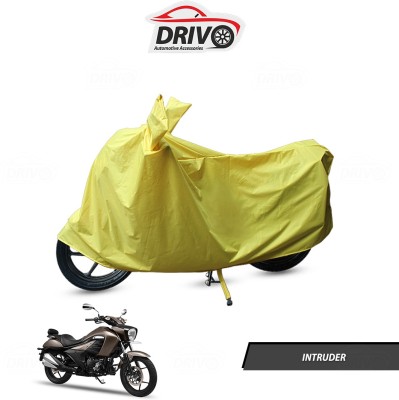 Drivo Waterproof Two Wheeler Cover for Suzuki(Intruder, Yellow)