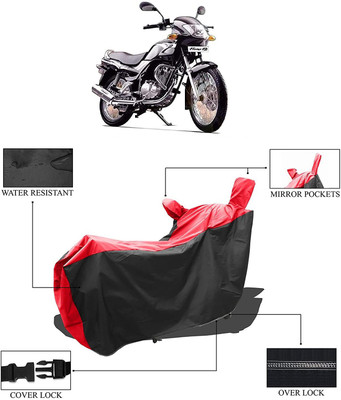 KEDIT Two Wheeler Cover for TVS(Fiero F2, Red, Black)