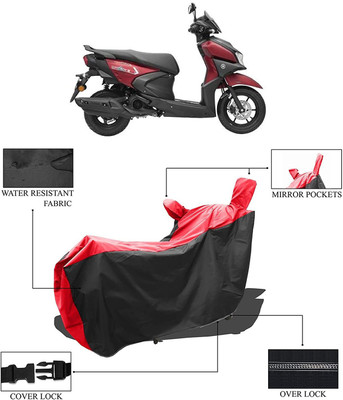 KEDIT Two Wheeler Cover for Yamaha(RayZR 125, Red, Black)