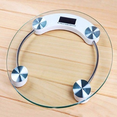 KILOGRAM Digital Round Personal Weighing Scale for Home use Weight Machine (Transparent) Weighing Scale(CLEAR)