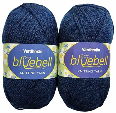 JEFFY Vardhman Bluebell Hand Knitting Wool & Art Craft Yarn, Shade -38, 300gm