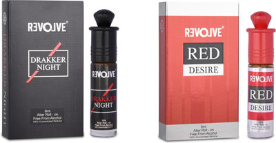 Revolve Drakker Night & Red Desire Combo Floral Attar(Floral)