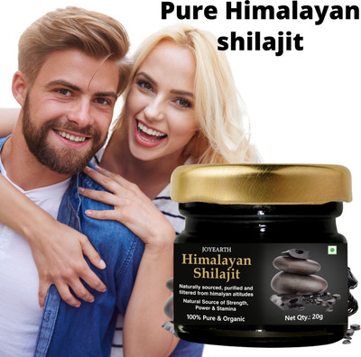 JOYEARTH Pure himalayan shilajit, Shilajit liquid, Shilajit resin For Strength & Power(20 g)
