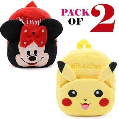 INDIGNITE RED MNIE WITH PIKACHU PRINTED BAG 12 L Backpack(Red)