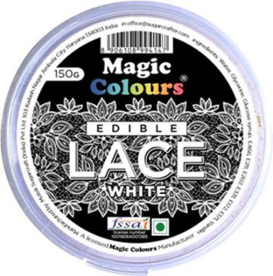Magic Colours READY TO USE SUGAR LACE Cake Lace White Icing Sugar Paste(150 g)